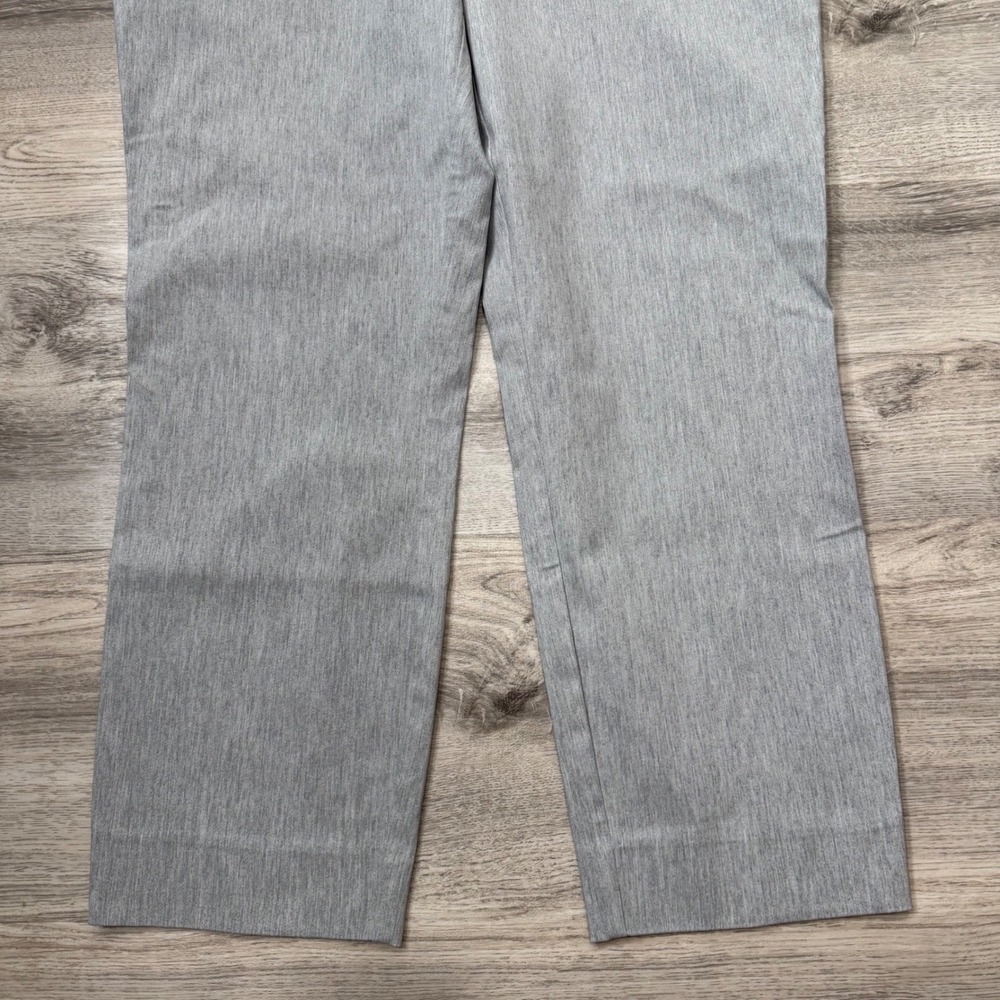 Hilary Radley Womens Pull On Straight Leg Pants Gray Heather Stretch Size Large - Picture 3 of 11
